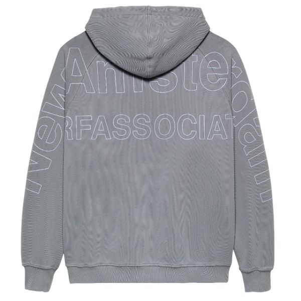 New Amsterdam Surf Association Logo Line Hoodie Grijs