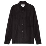 NN.07 Freddy Stripe Overshirt Bruin