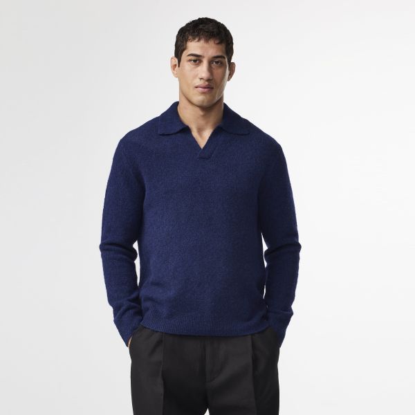 NN.07 Hope Longsleeve Polo Navy