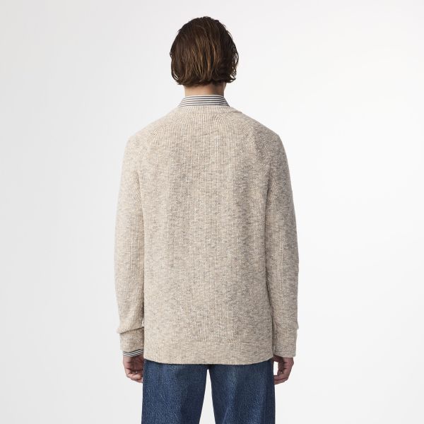 NN.07 Jacobo Boucle Sweater Off White