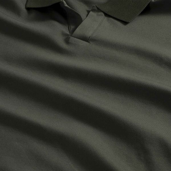 NN.07 Paul Longsleeve Polo Donker Groen