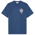 NN.07 Pedro EMB T-shirt Blauw