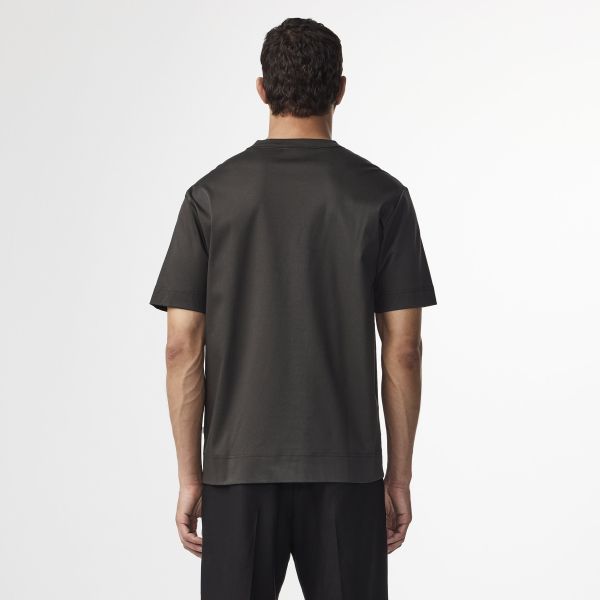 NN.07 Pedro EMB T-shirt Donker Groen