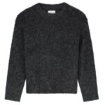 Olaf Hairy Knitted Sweater Antraciet