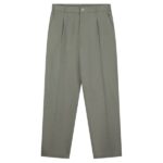 Olaf Regular Pleated Chino Donker Groen
