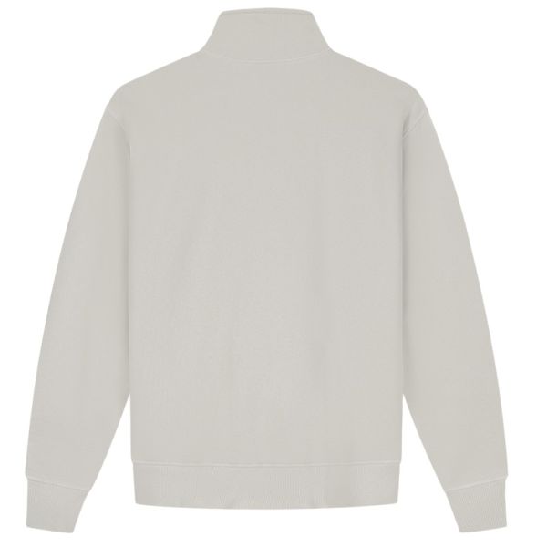 Olaf Signature Zip Mock Sweater Off White