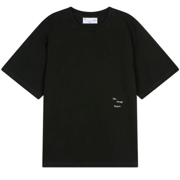 The Savage Report TSR Logo Bar T-shirt Antraciet