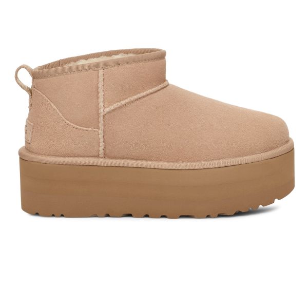 UGG Classic Ultra Mini Platform Laars Beige