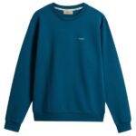 Woolrich Logo Interlock Sweater Blauw