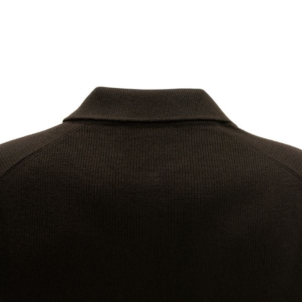 Gran Sasso Tennis Longsleeve Polo Bruin1