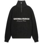 Quotrell Jace Studio Zip Up Sweater Zwart
