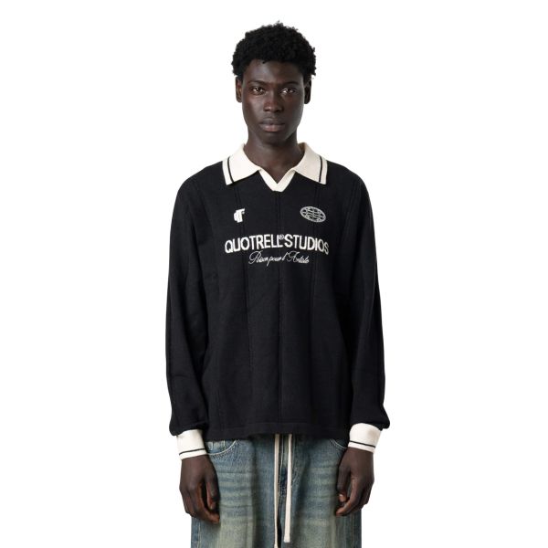 Quotrell Logan Knitted Jersey Zwart