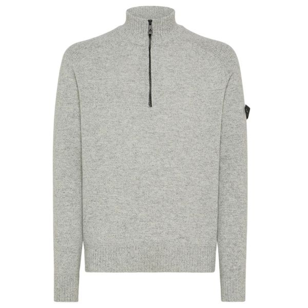 Peuterey Braille Zipped Sweater Grijs