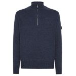 Peuterey Braille Zipped Sweater Navy