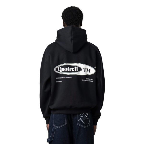 Quotrell Emblem Hoodie Zwart