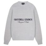 Quotrell Mondrian Knitted Sweater Grijs