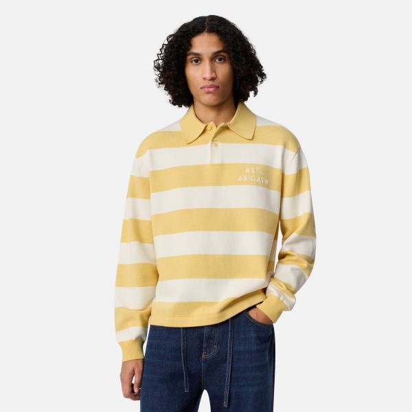 Axel Arigato Frey Polo Sweater Geel/Off White