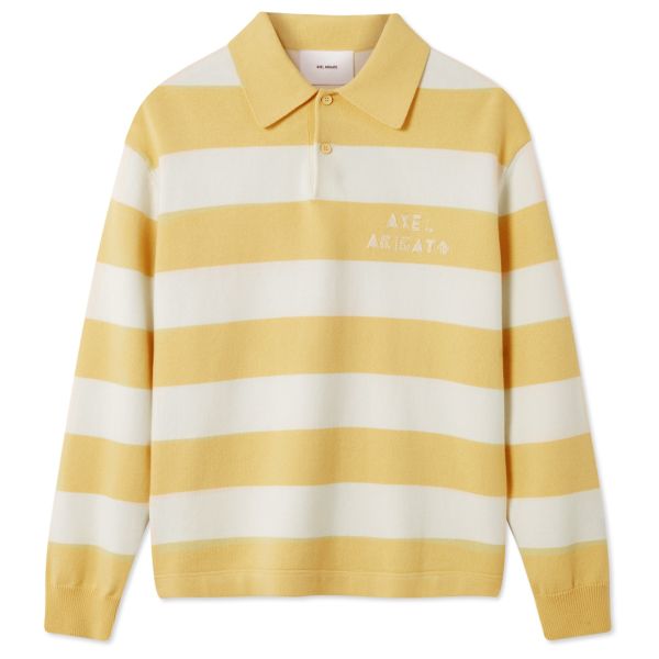 Axel Arigato Frey Polo Sweater Geel/Off White