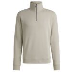Boss Zetrust Half Zip Sweater Beige