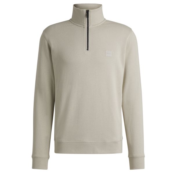 Boss Zetrust Half Zip Sweater Beige