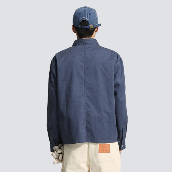 Bram's Fruit Chore Overshirt Donker Blauw