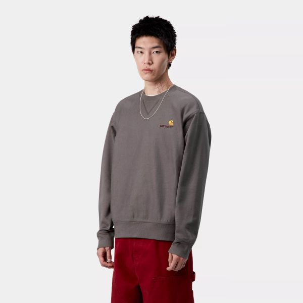 Carhartt WIP American Script Sweater Antraciet