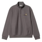 Carhartt WIP Half Zip American Script Sweater Antraciet