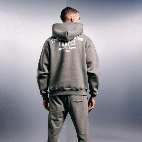 Croyez Fraternité Hoodie Donker Groen