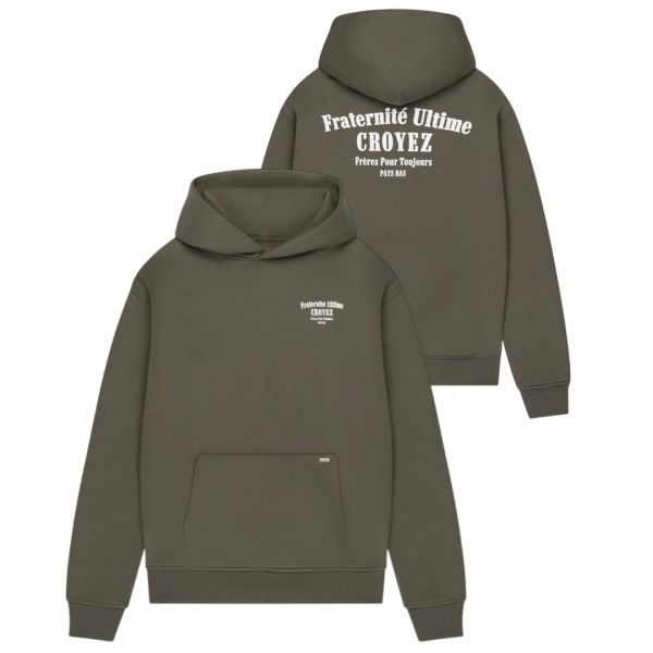 Croyez Fraternité Hoodie Donker Groen