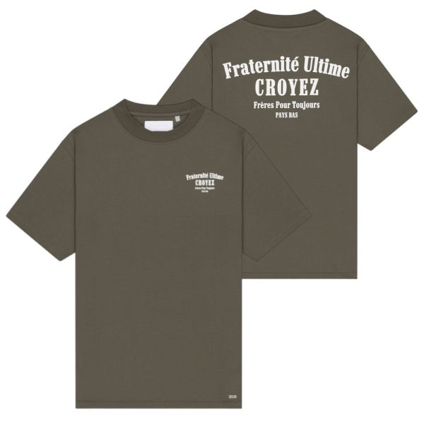 Croyez Fraternité T-shirt Donker Groen