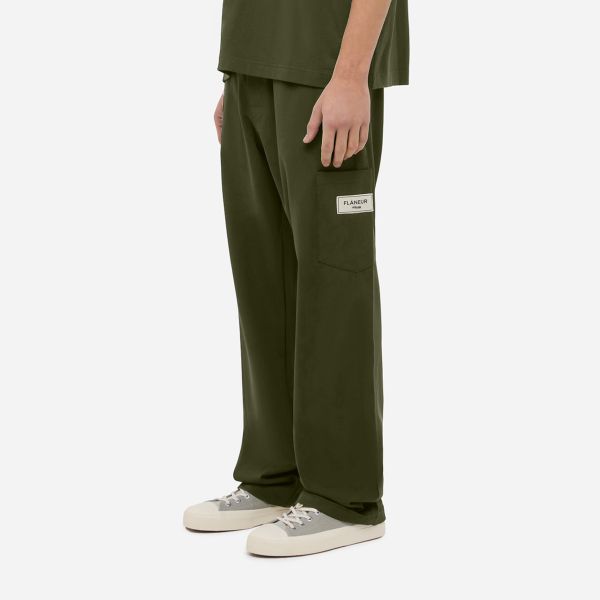 Flâneur Atelier Worker Pantalon Donker Groen