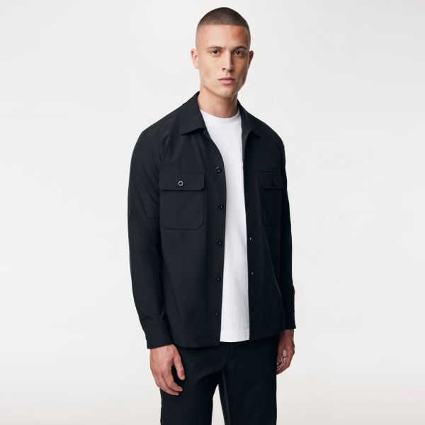 Genti Bucks Monogram Overshirt Zwart