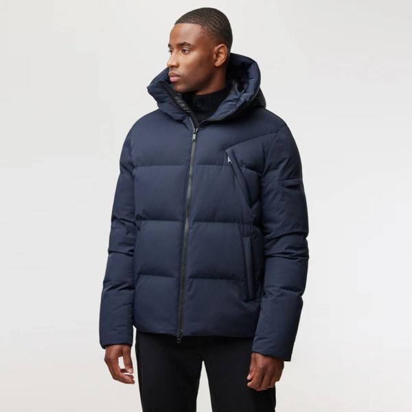 Genti Cross Puffer Navy