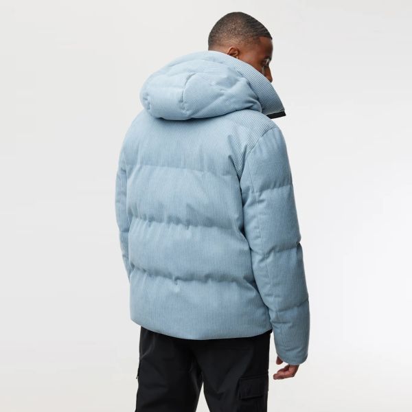 Genti Cross Rib Structured Puffer Blauw
