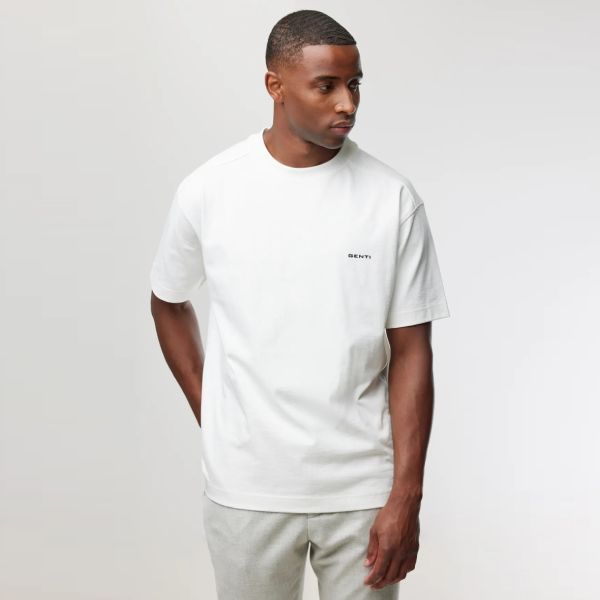 Genti Flower T-shirt Wit