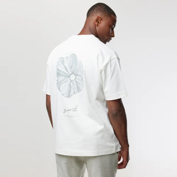 Genti Flower T-shirt Wit
