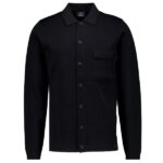 Genti Knitted Buttons Vest Zwart