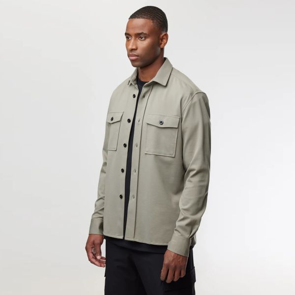 Genti Midtown Overshirt Groen