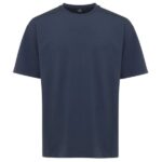 Genti Relaxed Fit T-shirt Donker Blauw