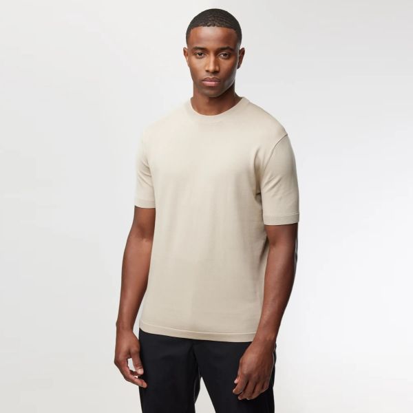 Genti Round T-shirt Beige