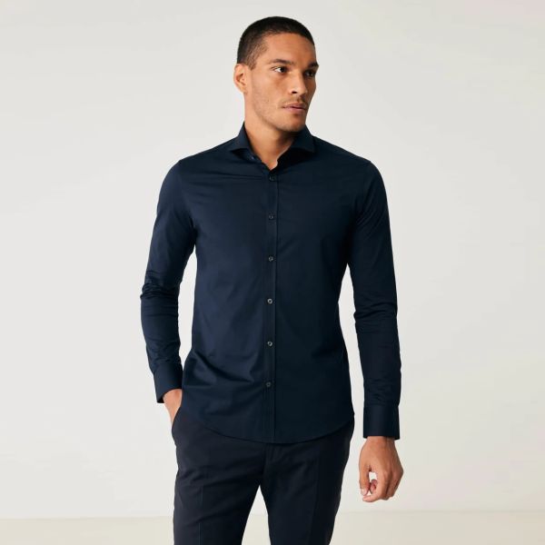 Gentiluomo Maldini Fashion Fit Overhemd Navy