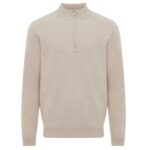 Gentiluomo Relaxed Turtle Zip Sweater Beige