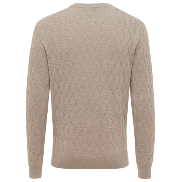 Gentiluomo Wool Knit Sweater Beige