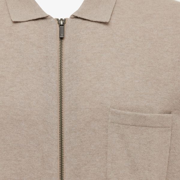 Gentiluomo Zip Overshirt Beige
