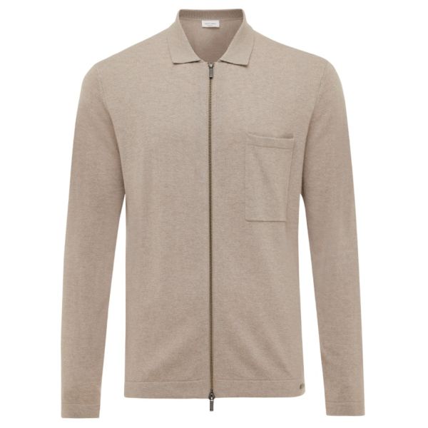 Gentiluomo Zip Overshirt Beige
