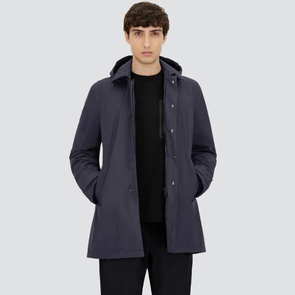 Herno Long Parka Navy