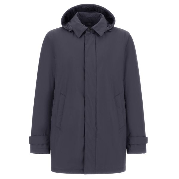Herno Long Parka Navy