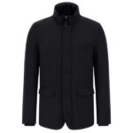 Herno Stand Down Collar Jas Zwart