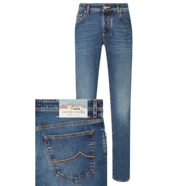 Jacob Cohën Nick Slim Jeans 200D Blauw