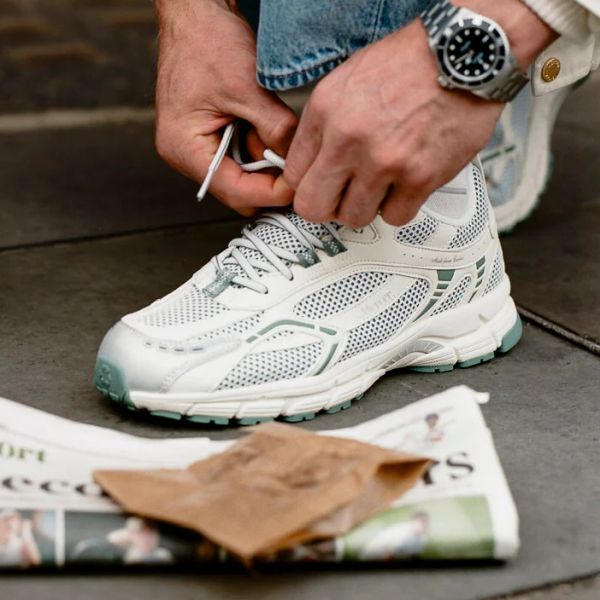 Mercer Amsterdam The Re-Run Cactus Sneaker Wit/Groen